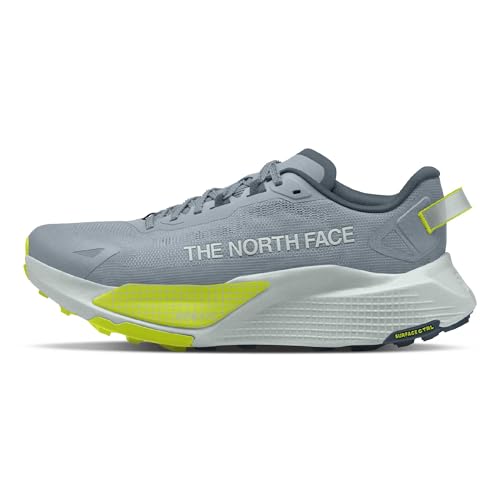 The North Face Mens Altamesa 500 V2 Trail Running Shoe - Lightweight Highly Cushioned Durable Sole Frost Grey/Fizz Lime 12