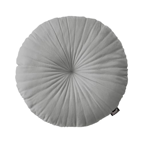 ROOM99 Milou Runde Kisse 45 cm Zierkisse Wurfkissen Dekokissen Plüschkissen Gefüllt Sofakissen für Sofa Bett Couch Pillow Wohnzimmer dekorative...