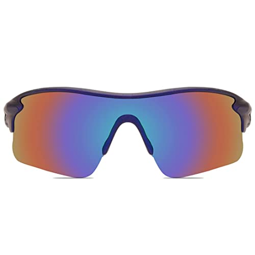 Image of Sports Men Sunglasses Road Bicycle Glasses Mercury Goggle Mountain Cycling Riding Protection Goggles Eyewear Bike (Blue Mecury)
