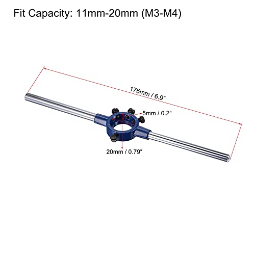 Juego de grifo y troquel 10-32 UNF para reparar roscas con llave de 20 mm 4
