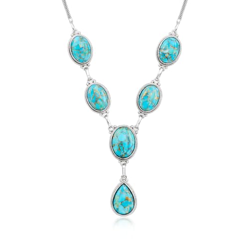 Ross-Simons Turquoise Y-Necklace in...