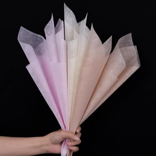 Papier d'emballage en coton de style coréen avec texture plissée haut de gamme pour fleuriste