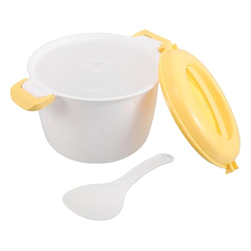 Ipetboom Microwave Rice Cooker Compact and Steamer for Quick Healthy Meals for Small Spaces and Construction for Easy Maintenance