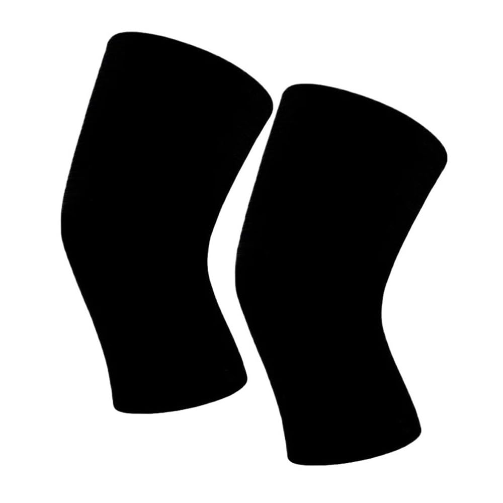 Clarture Bamboo Knee Sleeves - Elastic Compression Braces for Enhanced Support and Comfort(Black,S)