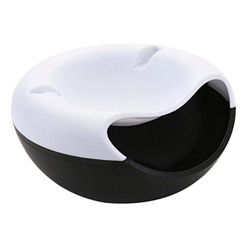 KIMISS Ciotola per Semi di Girasole e Scatola per Snack - Organizer a Doppio Strato con Supporto per Telefono per Spuntini Convenienti (#1)