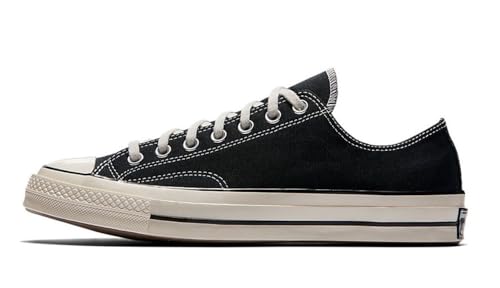 Converse Unisex Low-Top, Chuck 70s Black Black Egret, 9.5 US Men