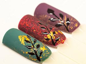 Nail Art kit Accessories,121pcs, Nail Art Brushes, Tools, Nail Pen designing Dotting,Colourful Nail foil,Stripping Manicure Tape, Rhinestone,Nail Glitter Powder,Supplies In Nail Art Set,Practic Tips