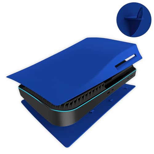 Image of Face Plate Cover Shell for PS5 Disc Edition Console Faceplates, Accessories Compatible with PlayStation 5 Protective Replacement Panels (Blue)