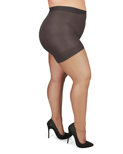 MeMoi Plus Size Curvy Ultra Sheer Control Top Pantyhose 7
