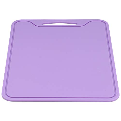 Planche à découper, silicone de qualité alimentaire, planche à découper flexible antidérapante pour lave-vaisselle, planche à découper violette pour usage domestique