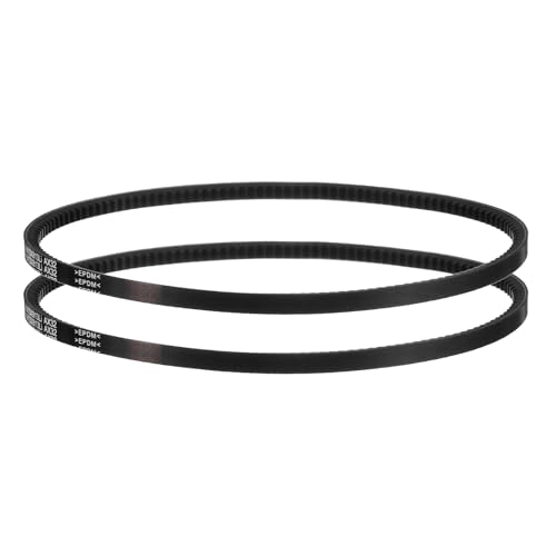 Image of AX32 Belt, Raw Edge Cogged Industrial Rubber EPDM V-Belt, Pack of 2