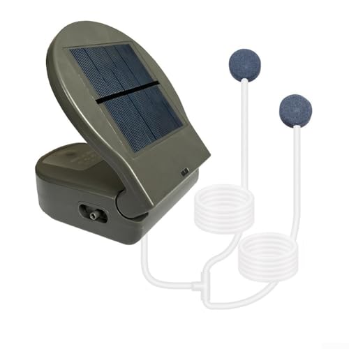 Bomba solar para estanque, bomba de aire, bomba de aire con energía solar para piscinas, aireador de oxígeno, kit de...