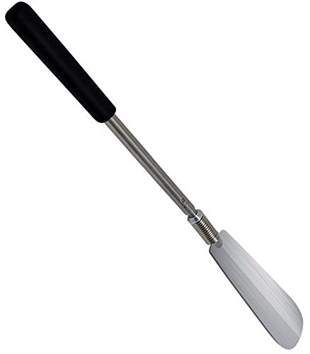 byou Calzador de Zapatos,Calzadores de Acero Inoxidable Telescópico de flexión Expandible para Hombres Mujeres Niños Mayores de 16 a 31 pulgadas