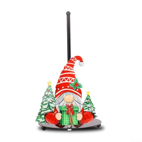 Cracker natalizio, 32 x 18 cm, con pupazzo di neve festivo, porta asciugamani di carta, decorazione funzionale da cucina con base ponderata, per uso in casa e in ufficio (regali di Babbo Natale)