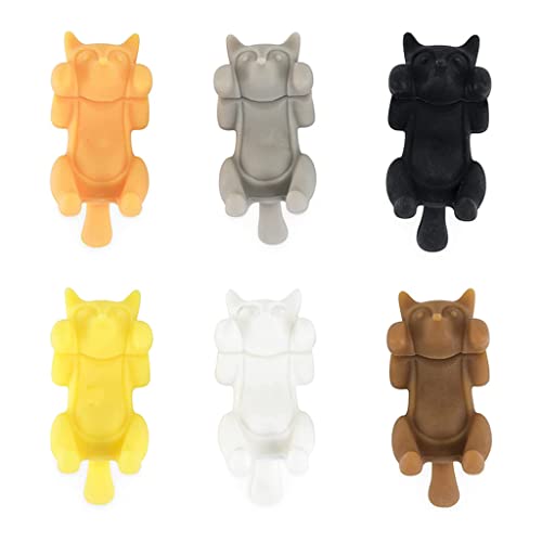 6Pcs/Set For Creative Silicone Lying For Shaped Wine Glass Markers Cup Distinguisher Recognizer Drink