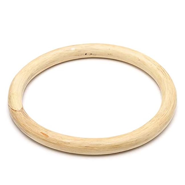 OAREA Kung Fu Ring for Hand Wrist Strength Training Traditional Martial Arts Wooden Dummy Wing Chun Rattan Ring