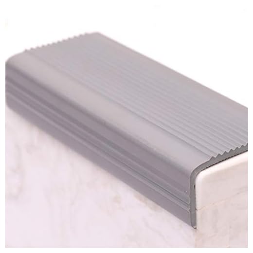 MELAG Profil de Nez Marche d'escalier Profil d'angle d'escalier en Escalier Escalier d'angle en Caoutchouc Anti-dérapant en PVC Bande Anti-Glisse Bande d'obturation de Bord Anti-Chute