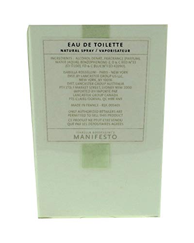 Manifesto Rossellini by Isabella Rossellini For Women. Eau De Toilette Spray 1-Ounce