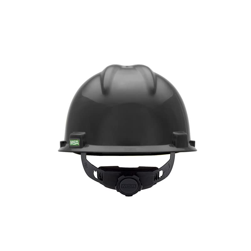 Miniatura 6 de MSA 492559 V-Gard - Casco de seguridad, con suspensión de trinquete Fas-Trac III, carcasa de polietileno, protección anti-impacto superior, correas