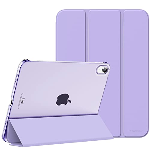 MoKo Cover Custodia iPad (A16) 11a Generazione 2025 /iPad 10a Generazione 2022, Cover Custodia Protettiva per Supporto Ultrasottile con Copertura Posteriore Traslucida in PC Rigido, Viola Lilla