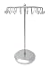 Antique Silver Color 24 Hooks Rotating Necklace Holder Jewelry Organizer Display Stand w/Gift Box