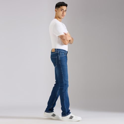 Image of Pepe Jeans Men's Jeans | Straight Fit | Mid Rise | Stretchable