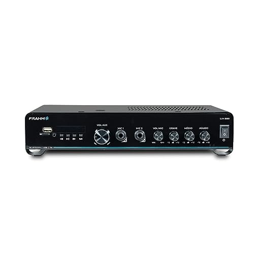 Amplificador Receiver Som Ambiente Slim 2000 G5 120W RMS Bluetooth, RCA, USB, P2 e Micro SD Frahm - 32105