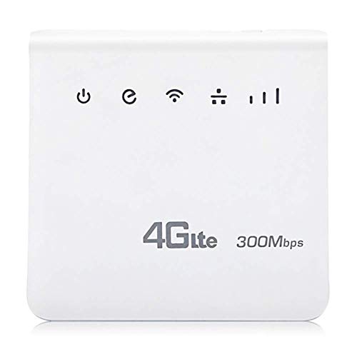 Intelligenter WLAN-Router, 300 Mbit/s Wireless N-Kabel-Router 4G für WiFi 300 M Highspeed-Internetzugang, SIM-Plug-and-Play im Innen- und