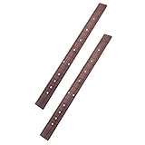 Flameer 2pcs 21 Fret Cigar Box Guitar Fingerboard Musical Instrument Replacement Parts