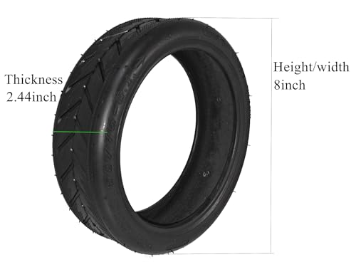 image for Smarthu Electric Scooter Tire and Inner Tube, 8.5