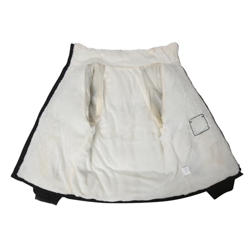 hathne Men's Winter Warm Fleece Lined Jacket Lightweight Thick Stand Collar Full Zip Jacket Coat4