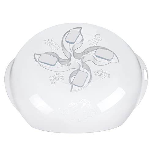 ZFITEI Microwave splatter cover, Microwave Lid prevents splatter cover, PBA-free,11.5 Inches, Plate Serving Cover with steam vent