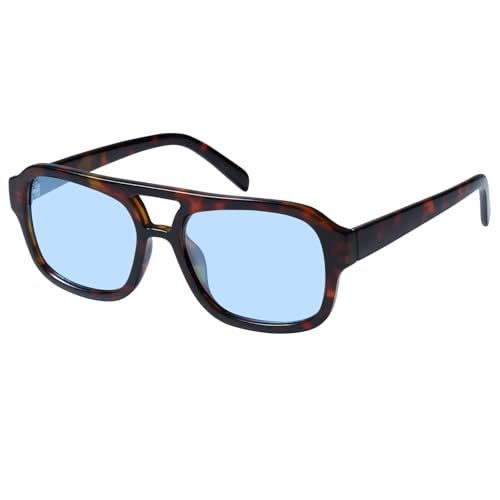 Image of mosanana Small Square Aviator Sunglasses for Women MS52362 | Retro Narrow Frame, UV400 Protection, Designed for Daily Outfits, Travel and Fashion Looks