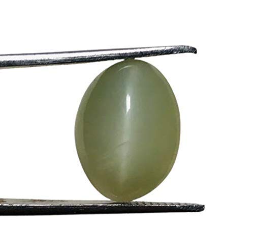 インド製 8.25 ラッティ / 7.58 カラット 天然 キャットアイ ストーン ラボ認定 スーパーデラックス品質 ナチュラル キャットアイ キャッツアイ レフニア ケトゥ ルース ジェムストーン 男女兼用 -B092FXRXHX