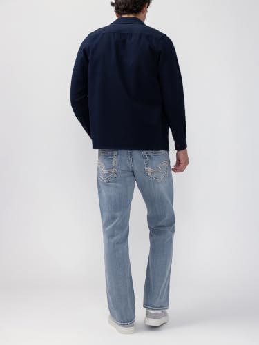 Image of Silver Jeans Co. Men's Zac Relaxed Fit Straight Leg Jean - Legacy