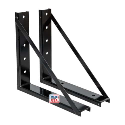 Image of Buyers Products 1701006 Underbody Truck Box Brackets 18 x 18 In Black