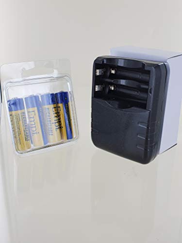Empi EMPI AA Battery Charger with 4 EMPI AA NiMH Rechargeable Batteries