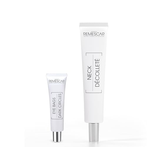 Remescar Bolsas y Ojeras y Cuello y Escote – Tratamiento Antiedad Efecto Inmediato – Reduce Bolsas, Ojeras, Arrugas y Flacidez