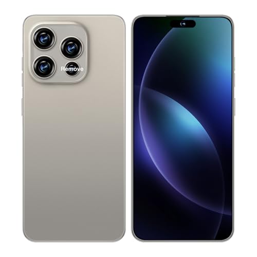 Nawfait 15 PM Smartphone, 16+512GB Unlocked Phone, Android 14.0, 48+108MP Zoom Camera, Mobile Phone with Build-in Pen,Long Battery Life 6800mAh, Dual SIM, 6.8“ HD Screen,5G/4G (Natural Titanium)