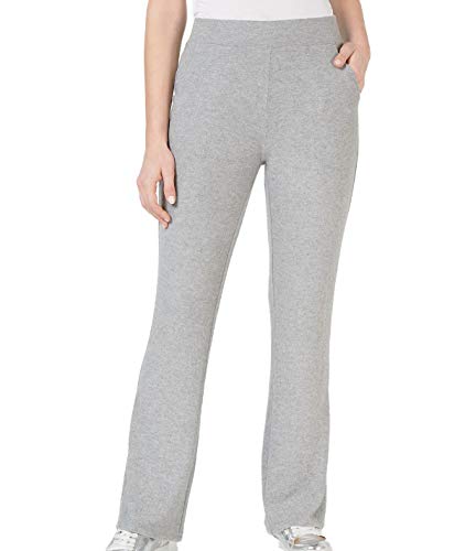 GUESS Womens Opal High-Waist Wide Calf Pants Gray L