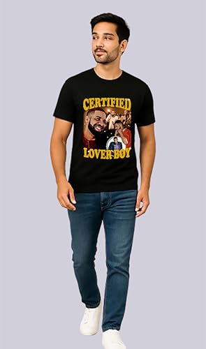 I-Drip Certified Lover Boy Graphic T-Shirt, Cotton, Crew Neck Short Sleeve, Regular Fit, Casual Streetwear Design, Unisex