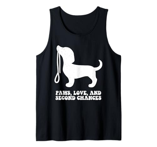 Paws Love Adopt A Pet Dog Adopt A Pet Dog Adoption Puppy Lover Animal Rescue Camiseta sin Mangas