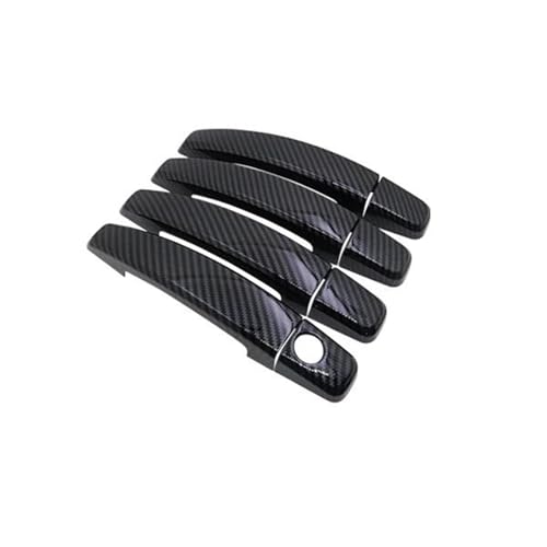 Cubierta de cuenco de manija para Opel Astra H 2004-2009: Pegatina de carbono