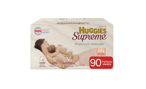 Pañales Huggies Supreme SUPREME Protección Delicada Recién Nacido 90 pzas