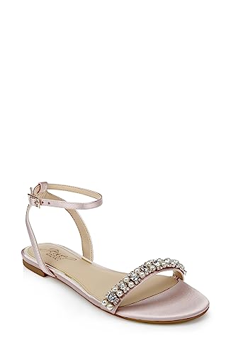 Jewel Badgley Mischka Women's Daria Flat Sandal