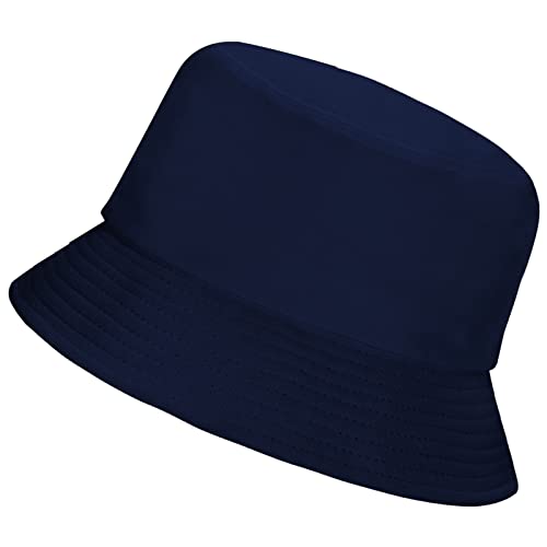 Image of Rosoz 1 & 2 Pack Bucket Hat for Women Men Summer Travel Beach Sun Hat Outdoor Cap Unisex Bucket Hats