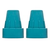 Dr. Paul Koch Krückenstopfen 2x Türkis - Gummi Stopfen Für Gehhilfe & Krücken - Krückenkapsel Aus TPE Mit Stahleinlage - Für Höhere Stabilität - Ø16mm