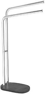 Towel Stand Freestanding Towel Holder Rails with Resin Material Bottom Plate30 x 17 x 81.5 cm for Bathroom, Stainless Steel Chromed