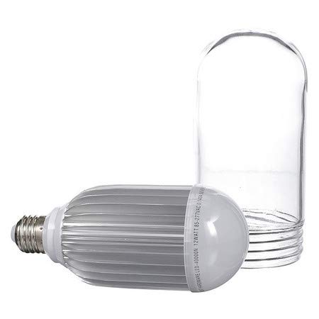 12W Natural White LED Hood Lamp with Tempered Glass Globe