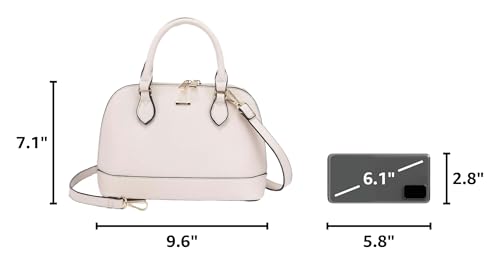 Image of LOVEVOOK Purse for Women Crossbody Bags Classic Double Zip Top Handle Dome Satchel Bag
